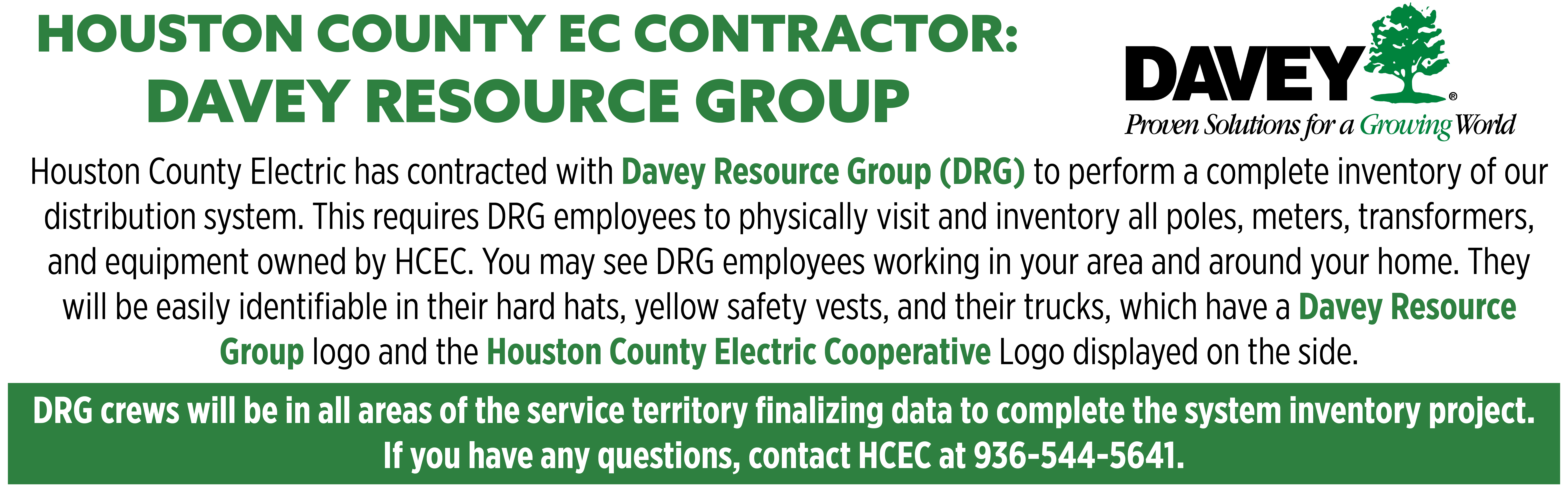 Information about contractor, Davey Resource Group