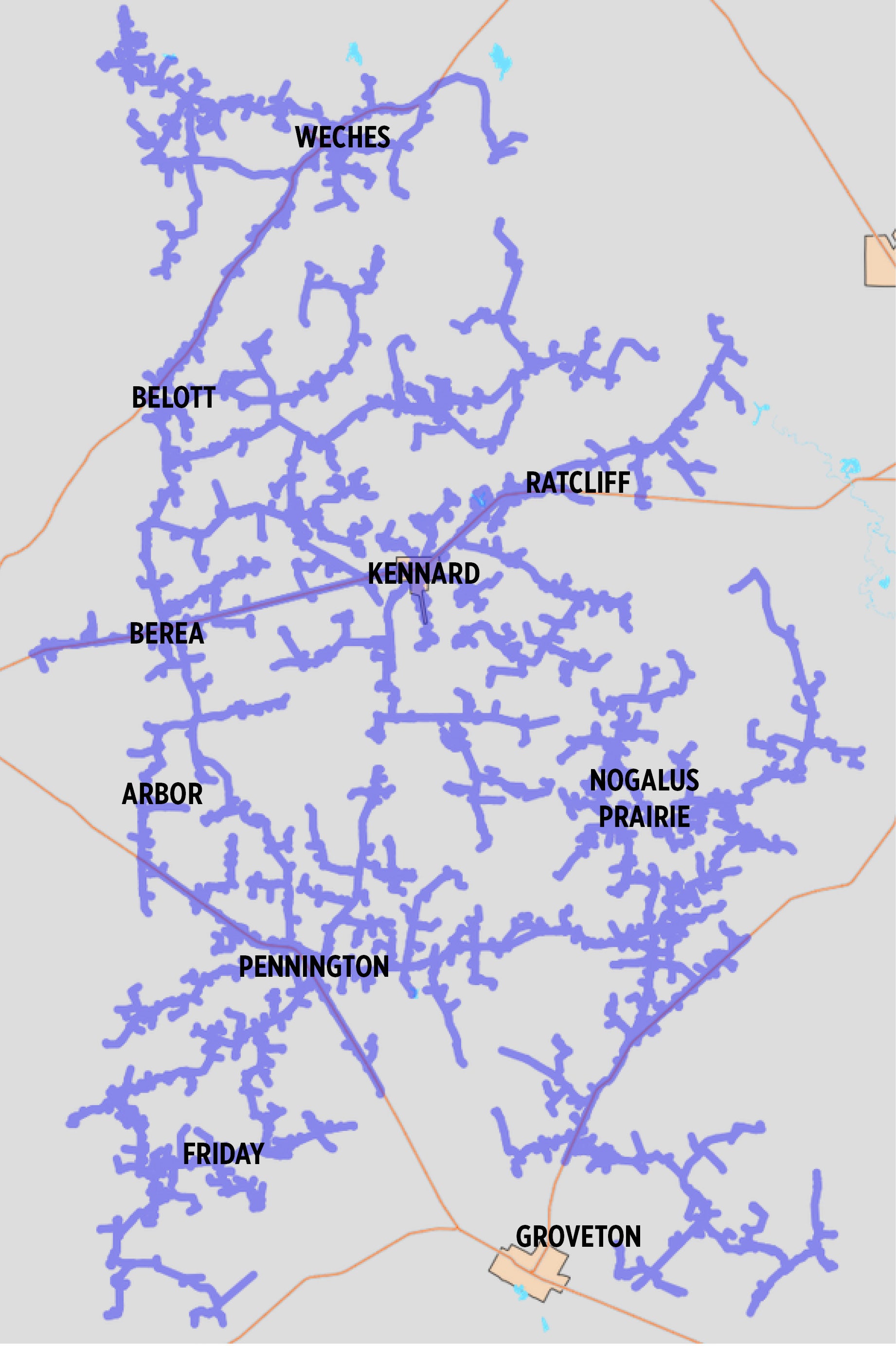 PLANNED OUTAGE MAP